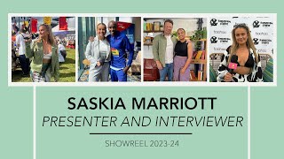 SASKIA MARRIOTT PRESENTER SHOWREEL 20232024  PRESENTER INTERVIEWER LIVE HOST SOCIAL CREATOR [upl. by Animsaj]