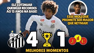 KAUAN BASILE É GENIO Santos 4 x 1 Jabaquara  Melhores Momentos  Paulistão Sub13 2024 [upl. by Frederick]