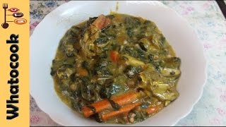 How To Make Trinidad Callaloo With Crab  Trinidad amp Tobago Food  DelightfulEatz  Whatoocookcom [upl. by Staffard]