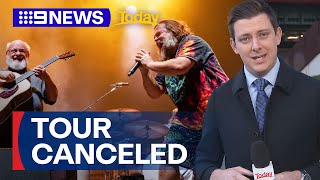 Jack Black cancels Tenacious D tour after Trump assassination attempt joke  9 News Australia [upl. by Yelhsa]