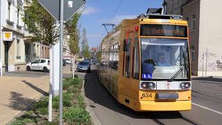 Straßenbahnen in Merseburg 4K [upl. by Aecila]