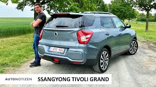 SsangYong Tivoli Grand KompaktSUV mit KombiHeck Test  Review  2021 [upl. by Neenad]