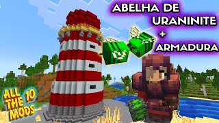 CAPTURANDO CRIATURAS ABELHA DE URANINITA  ATM10  EP09  MINECRAFT [upl. by Niamrahc]