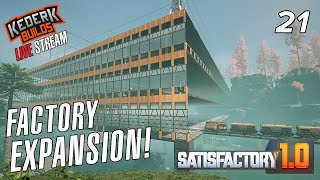 Working on Tier 8 HUB Unlocks and setting up Phase 4 manufacturing in Satisfactory 10  EP21 [upl. by Ferretti]