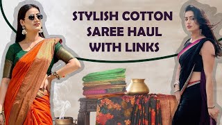 quotThe Best Cotton Sarees for Effortless Elegancequot l Reema Gurjar  Saree haul  2024 [upl. by Lat610]