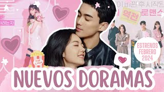 LOS NUEVOS DORAMAS QUE LLEGAN EN FEBRERO 2024🌸  Melidrama♡ [upl. by Maloney857]