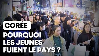 Corée  pourquoi les jeunes fuient le pays [upl. by Gnay670]