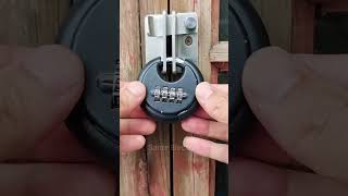 Disc Padlock Number Lock lock gadgets tools [upl. by Anelac567]