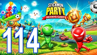 Stickman Party  Gameplay Part 114 Tournament Mode 1 2 3 4 Players Free Random MiniGames Update [upl. by Tilla401]