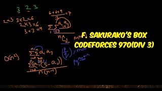 F Sakurakos Box Codeforces Round 970Div 3 [upl. by Renny997]