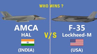 Comparison of Indias AMCA and F 35 Will the AMCA be able to compete with the F35 Fighter Jet [upl. by Jea]