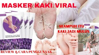 REVIEWMASKER KAKI VIRALEFERO EXFOLIATING FOOT MASK CARA PENGGUNAAN MASKER KAKI EFERO [upl. by Stoller475]