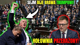 TRUMP WYGRAŁ SEJM BIJE BRAWA NA POCZĄTKU OBRAD MENTZEN OSTRO O SIKORSKIM I PODŻEGANIU DO WOJNY [upl. by Cavan382]