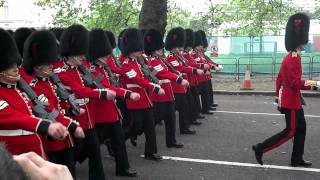 Queens Guard Marching From Buckingham Palace [upl. by Elias11]