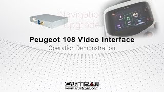 Peugeot 108 video interface operation demonstration [upl. by Ettevad]