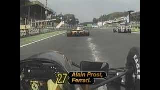 Alain Prost  1991 Italian Grand Prix onboard race start [upl. by Cutlip39]