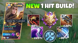 NEW UPDATE LANCELOT 1SHOT BUILD TUTORIAL  SUPER AGGRESSIVE GAMEPLAY INSANE DAMAGE😱🔥 [upl. by Alinna]