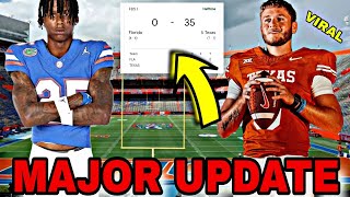 🚨Breaking Cormani McClain amp Gators Secondary SHOCKINGLY Getting TORCHED By Texas QB Quinn Ewers‼️ [upl. by Assilav]