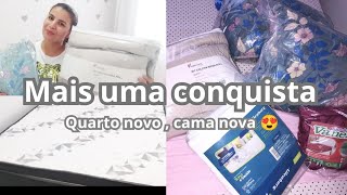 COMPREI UMA CAMA NOVA DE CASAL  COLCHÃO ORTOPÉDICO DOS SONHOS ✨ [upl. by Latt]