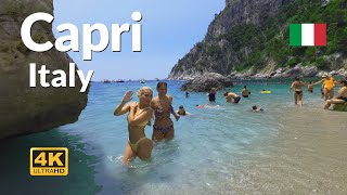 Capri Italy 🇮🇹 Walking Tour 4K Isola di Capri [upl. by Seroled341]