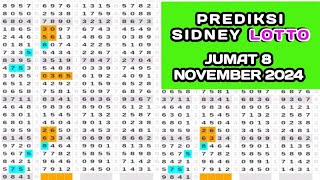 prediksi sydney LOTTO hari ini Jumat 8 NOVEMBER 2024tarikan Paito Sydney sdy LOTTO [upl. by Annovoj802]