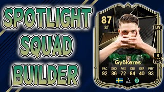 TOTW VIKTOR GYOKERES Spotlight Squad Builder FC25 [upl. by Amlus]