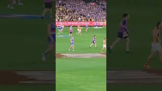 Gunston kicks a snap goal in the Elimination Final afl aflfinals finals [upl. by Ferrigno]