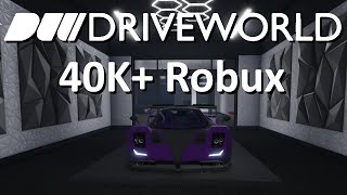 Spending 40K Robux Drive World Garage Update [upl. by Des]