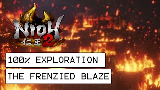 Nioh 2 100 Exploration Walkthrough  The Frenzied Blaze All Items Kodama Secrets [upl. by Rycca161]