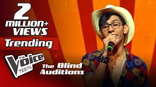 Siyum Sandeep  Ape Punchi Badapu අපේ පුංචි බැදපු  Blind Auditions  The Voice Teens Sri Lanka [upl. by Dnomyaw]