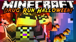 Minecraft Parkour  DRUG RUN HALLOWEEN EDITION FINALE ATTACK OF THE SQUIDS [upl. by Terrena]