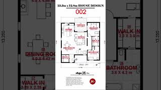 🏠 Simple amp Functional House Plan  Ideal for Small Families  design H 2 shorts [upl. by Ecidna]