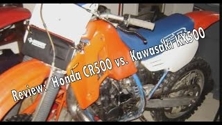 Dirtbike Review Part 1 CR500 vs KX500 [upl. by Nickles]