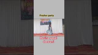 dance video hasinapagaldewani energy level down I am little bit nervou cuz this is my2ndsoloshorts [upl. by Ahsilrae]