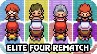 Pokémon FireRed amp LeafGreen  All Elite Four Rematch HQ [upl. by Oba866]