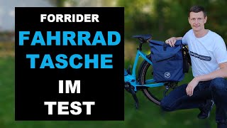 3in1 Fahrradtasche im Test von Forrider mit Rucksackfunktion  Gepäckträgertasche für das Fahrrad [upl. by Ayital]