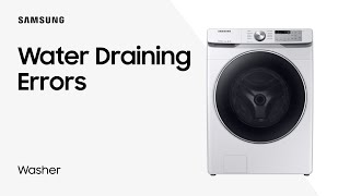 Washing Machine Error Codes Panel Lights Draining Issues  Samsung US [upl. by Innattirb]