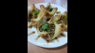 Shamosas  Fake Samosa  Easy and quick samosas  Party starter Puff Pastry samosa [upl. by Aerdnwahs483]