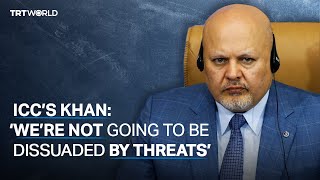 ICC’s Khan “We’re not going to be dissuaded by threats” [upl. by Rubi414]