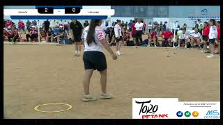 2024 European Youth Petanque Championship France vs Spain [upl. by Vitia158]