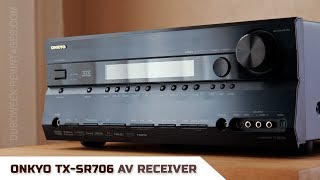 AV Receiver Onkyo TX SR706 Short Demo [upl. by Ahseen996]