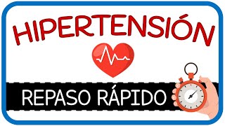 HIPERTENSIÓN REPASO RÁPIDO 🏃🕙 Causas clasificación tipos diagnóstico y tratamiento [upl. by Vedetta148]