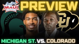 Michigan State vs Colorado Game Preview and Predictions [upl. by Anirdnajela]