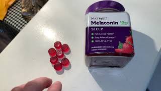 Natrol Melatonin 10mg Gummy  We are Sleeping Now [upl. by Elleret464]