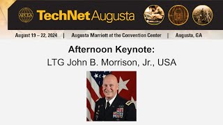 Afternoon Keynote with LTG Morrison [upl. by Steck]