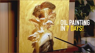 GalleryReady Oil Painting in 7 days 🎨 PT 1 UNDERPAINTING [upl. by Etienne498]