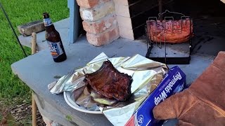 How to Smoke Baby Back Ribs In A Wood Oven Smoker [upl. by Ayotl]