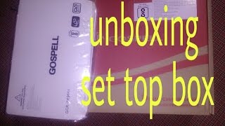 Unboxing gospel Digital Set Top Box amp How To Connection set top box settopbox [upl. by Ais638]