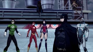 Justice League saves President  Reign of the Supermen [upl. by Nilatak]