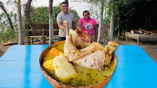 ✅️Claves para el mejor SANCOCHO DE GALLINA CRIOLLA 100 NATURAL hecho en LEÑA❣️ [upl. by Yeznil809]